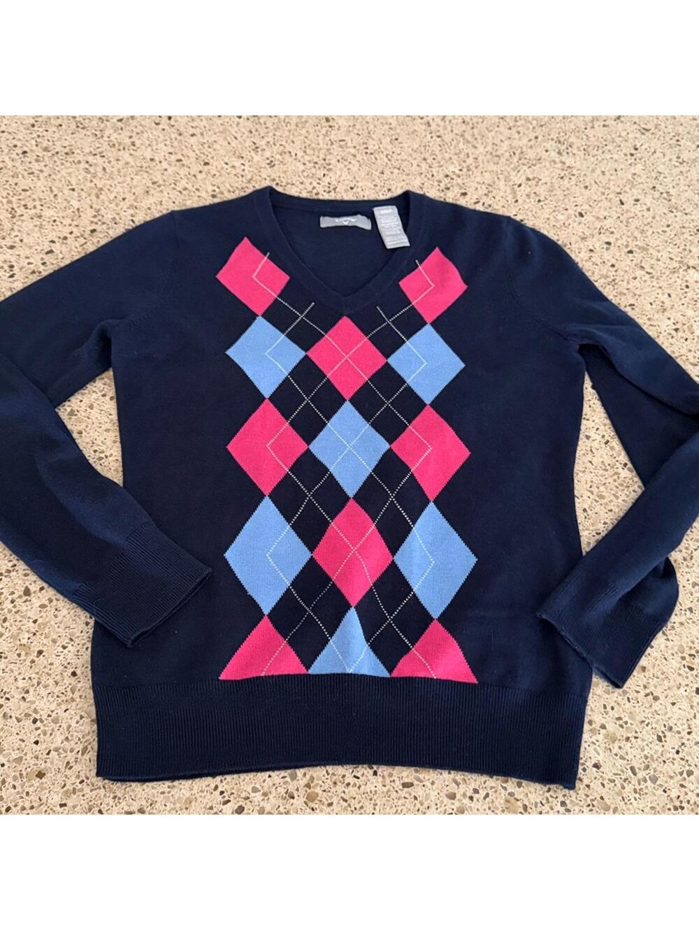 Callaway | Argyle Wool Blend Golf Sweater - Small